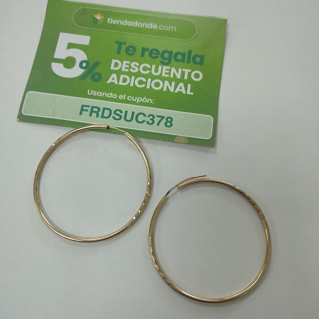ARRACADAS PAR ORO 10 K 4.6 GRMS (SEMINUEVO)