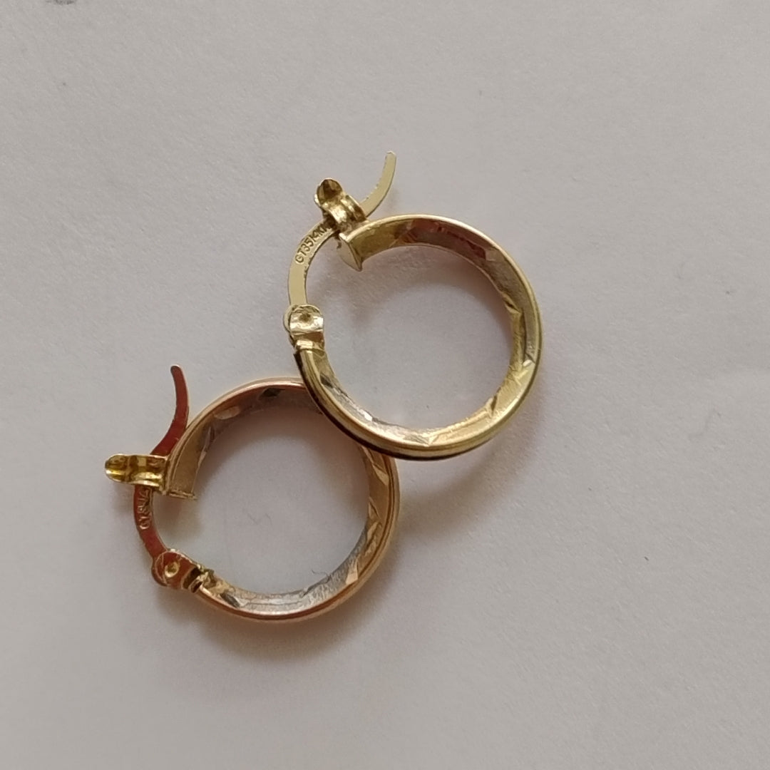 ARRACADAS PAR ORO 10 K 2 GRMS (SEMINUEVO)