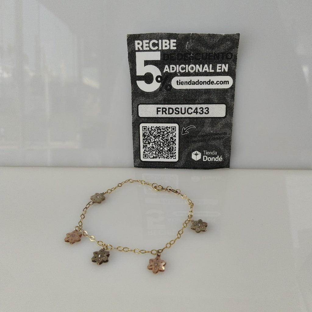 PULSERA ORO,ORO COMBINADO 10 K 2,10 GRMS (SEMINUEVO)