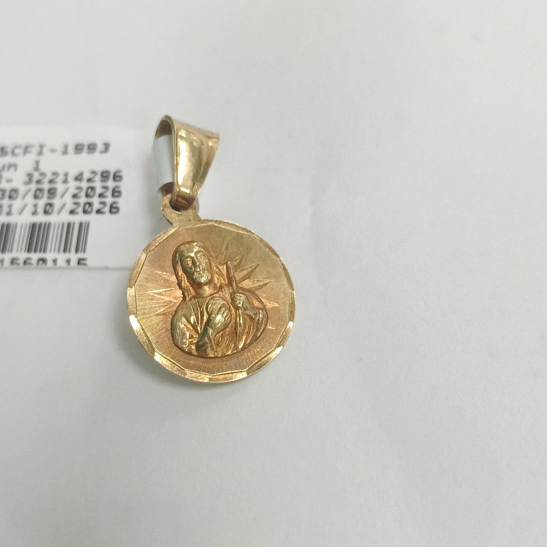 MEDALLA RELIGIOSA ORO 14 K 1.4 GRMS (SEMINUEVO)
