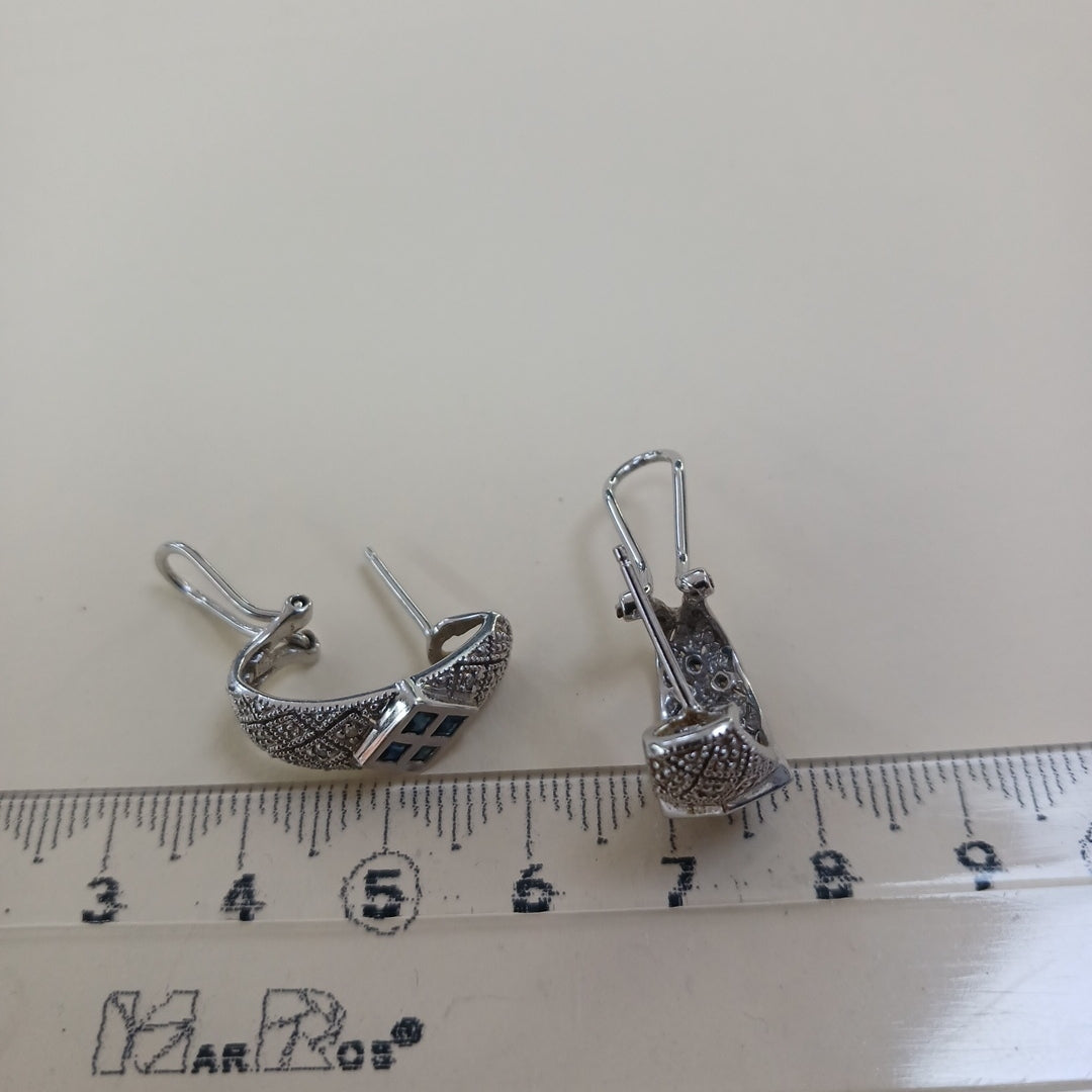 ARETES PAR ORO, ORO BLANCO 14 K 6.3 GRMS (SEMINUEVO)