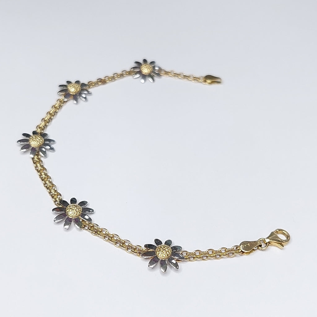 PULSERA ORO,ORO BLANCO 14 K 5,80 GRMS (SEMINUEVO)