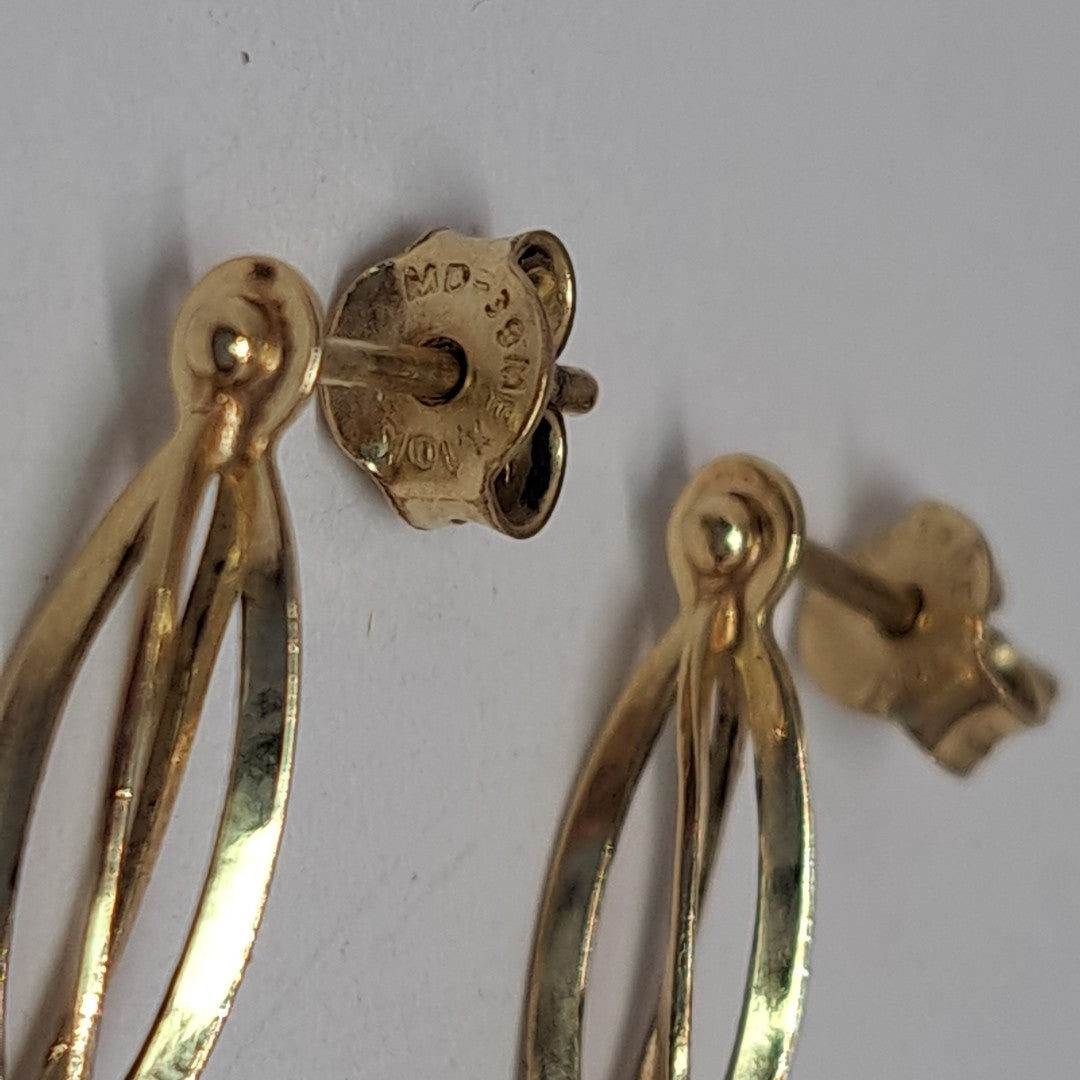 ARETES PAR ORO 10 K 2 GRMS (SEMINUEVO)