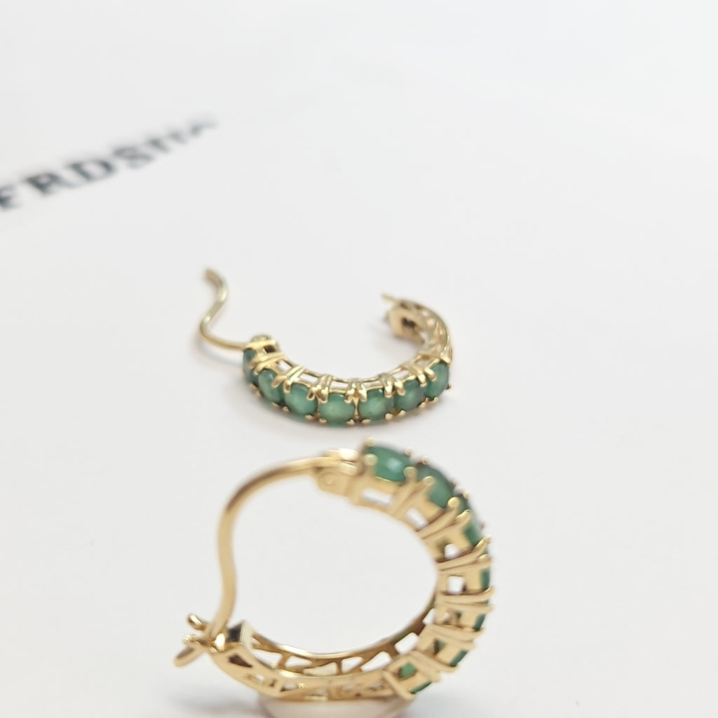 ARRACADAS PAR ORO 14 K 2.7 GRMS (SEMINUEVO)