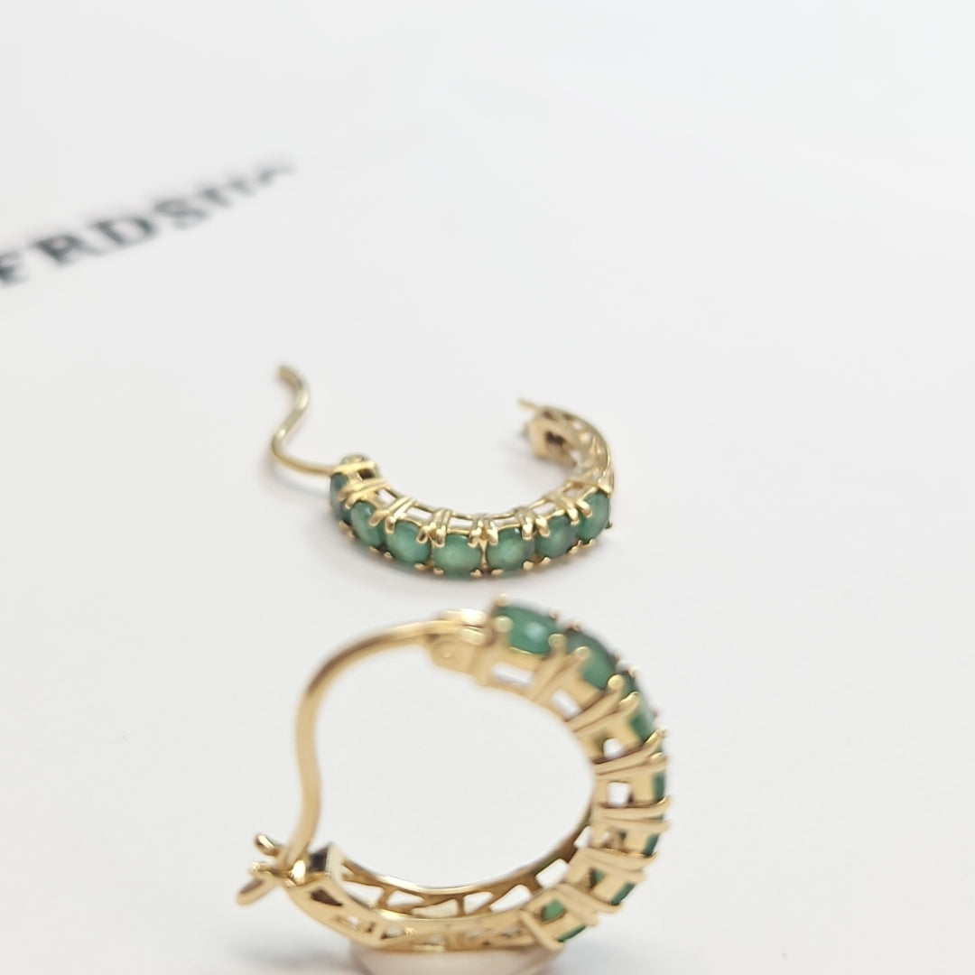 ARRACADAS PAR ORO 14 K 2.7 GRMS (SEMINUEVO)