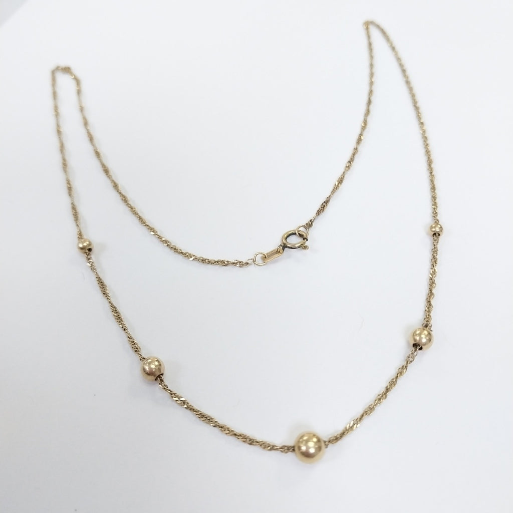 CADENA ORO 14 K 2,40 GRMS (SEMINUEVO)