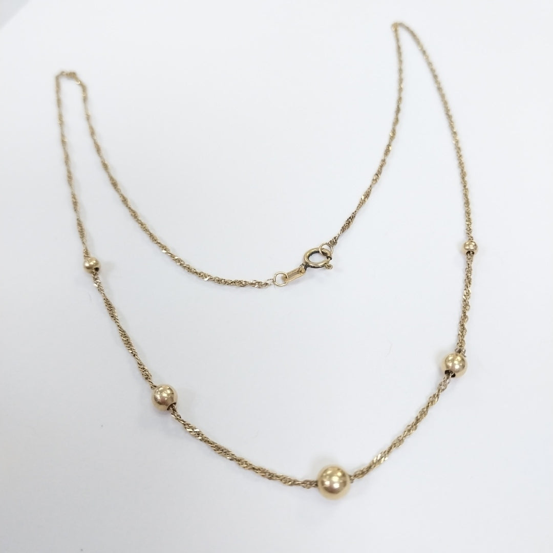 CADENA ORO 14 K 2,40 GRMS (SEMINUEVO)
