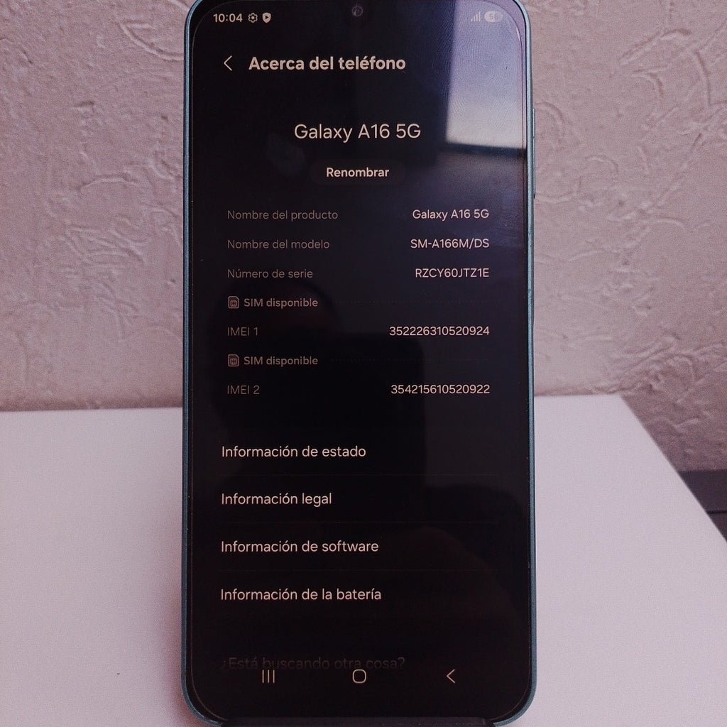CELULAR SAMSUNG GALAXY A16 5G SM-A166M (2024) 128 GB 4 GB RAM (SEMINUEVO)