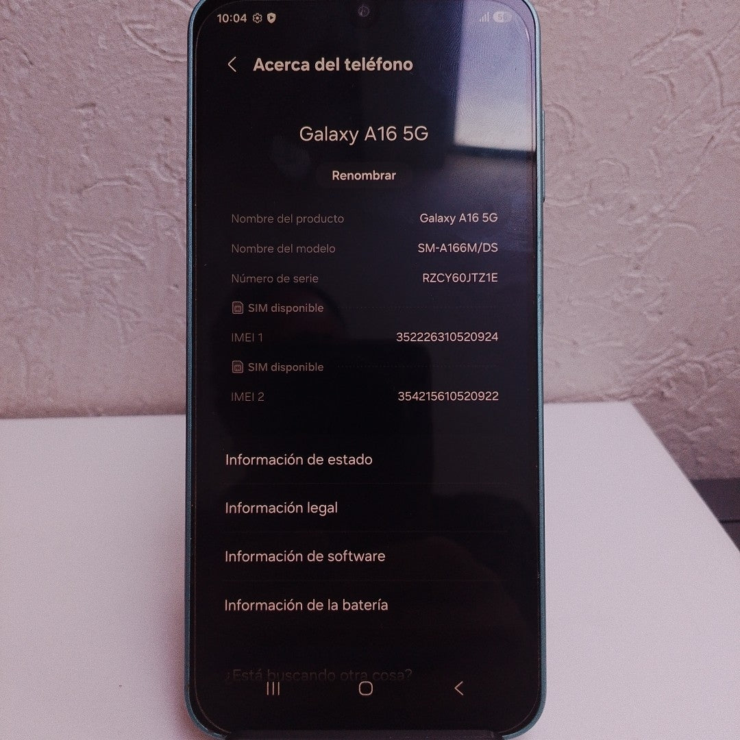 CELULAR SAMSUNG GALAXY A16 5G SM-A166M (2024) 128 GB 4 GB RAM (SEMINUEVO)