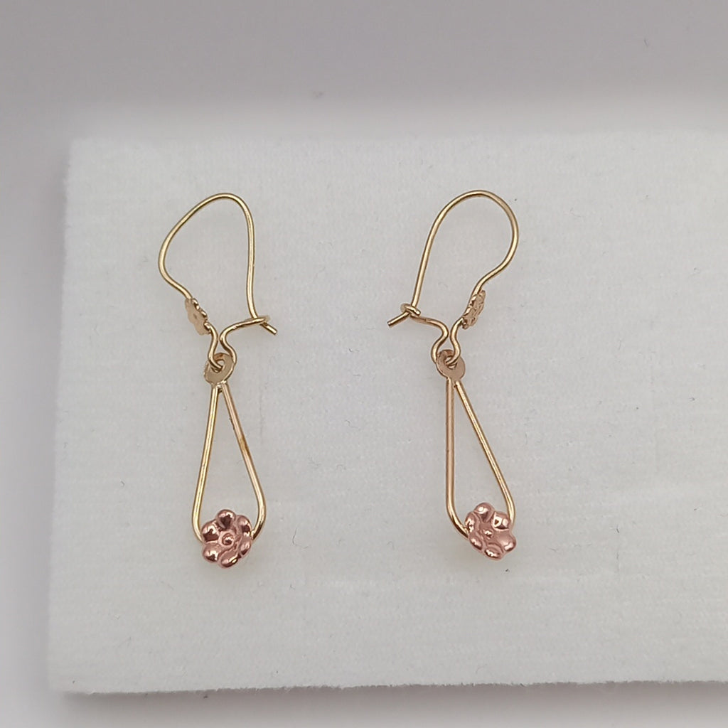 ARETES PAR ORO 10 K 1,30 GRMS (SEMINUEVO)