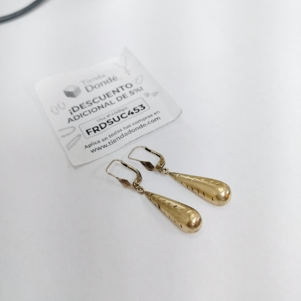 ARETES PAR ORO 14 K 0,60 GRMS (SEMINUEVO)