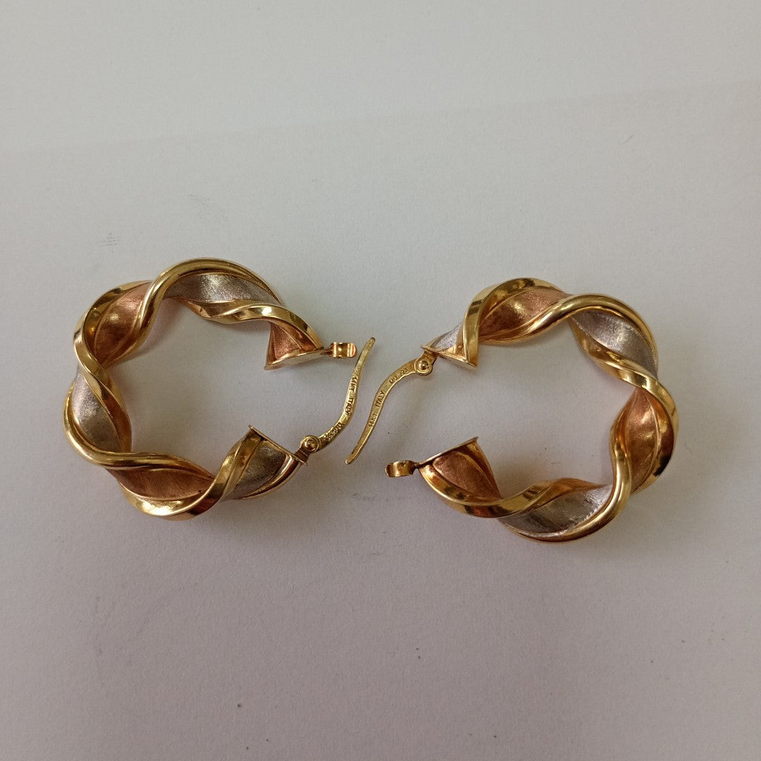 ARRACADAS PAR ORO 14 K 4.7 GRMS (SEMINUEVO)