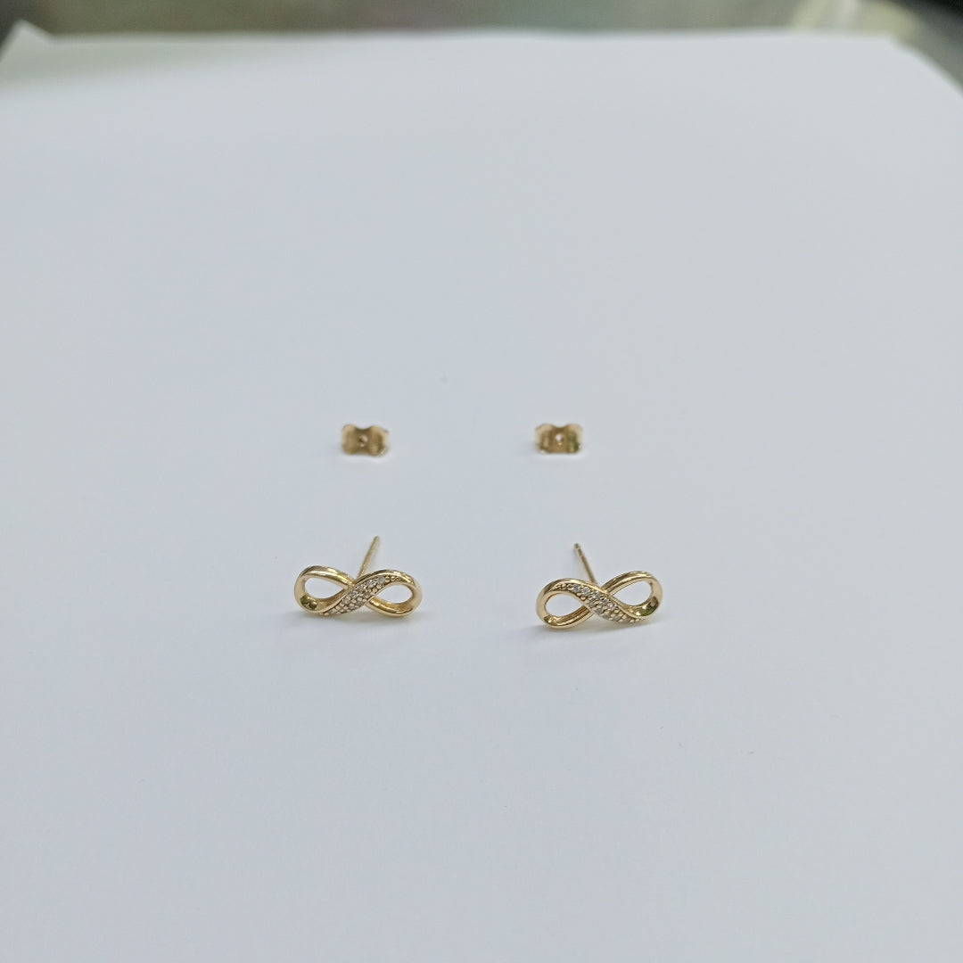 ARETES PAR ORO 14 K 1,40 GRMS (SEMINUEVO)