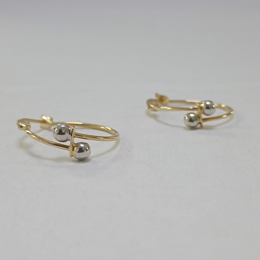 ARRACADAS PAR ORO 14 K 1,50 GRMS (SEMINUEVO)