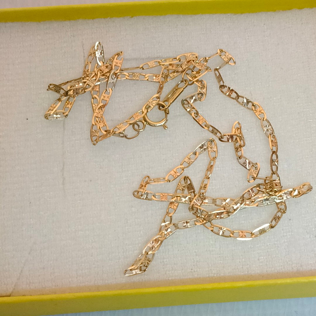 CADENA ORO COMBINADO 10 K 2,00 GRMS (SEMINUEVO)