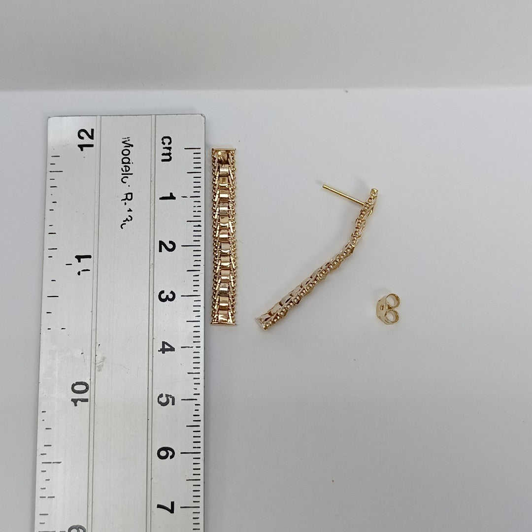 ARETES PAR ORO 14 K 3.6 GRMS (SEMINUEVO)