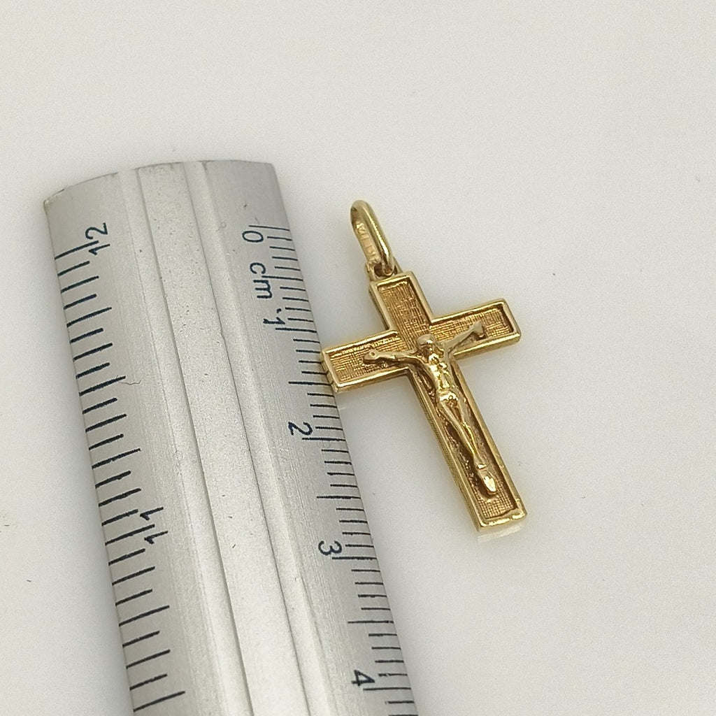CRUCIFIJO ORO 14 K 1.7 GRMS (SEMINUEVO)