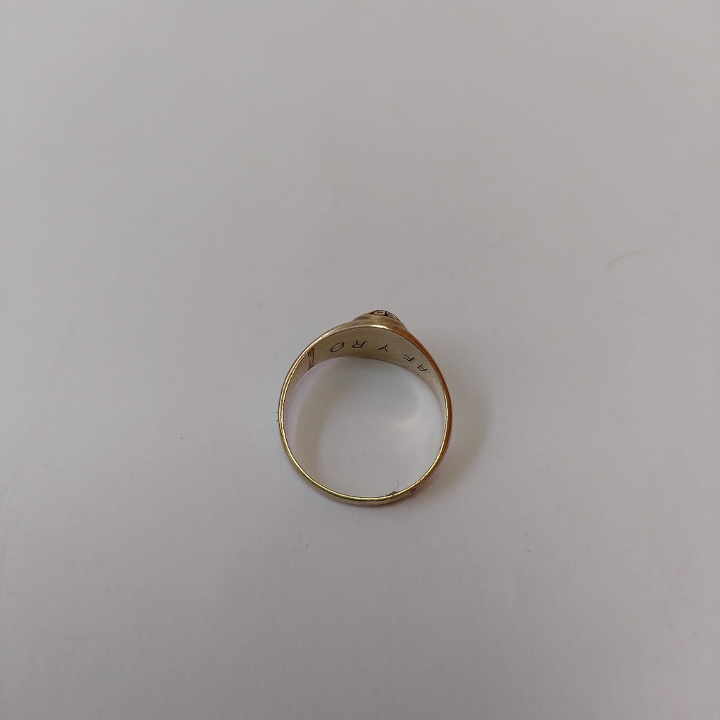 ANILLO DE GRADUACIÓN ORO 10 K 2.4 GRMS (SEMINUEVO)
