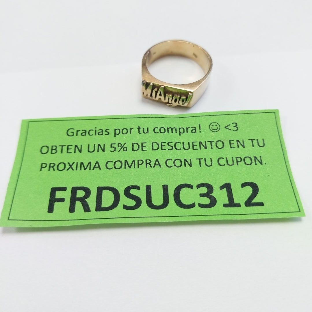 ANILLO ORO 14 K 7.7 GRMS (SEMINUEVO)