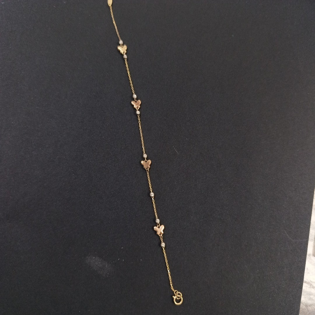 PULSERA ORO COMBINADO 10 K 1.2 GRMS (SEMINUEVO)