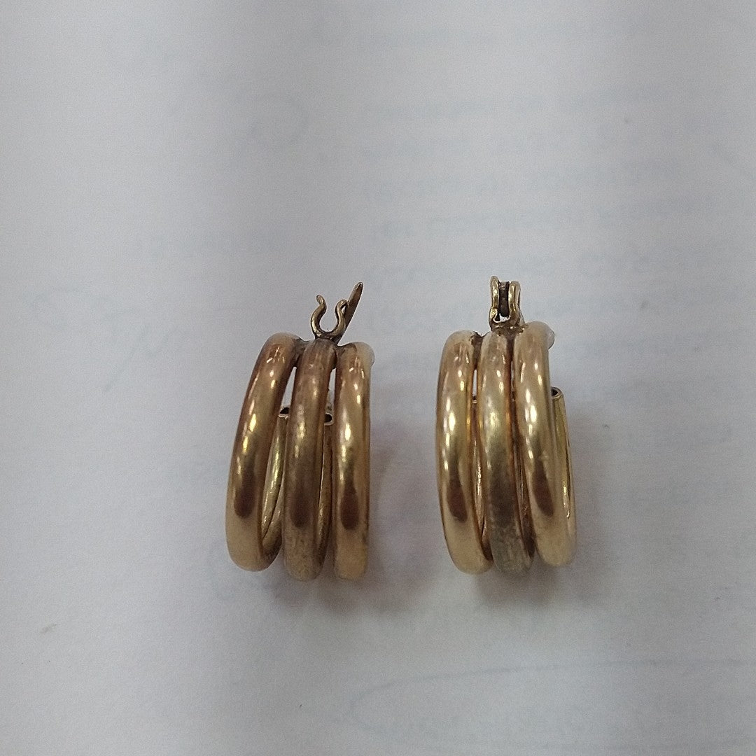 ARRACADAS PAR ORO 10 K 3.8 GRMS (SEMINUEVO)