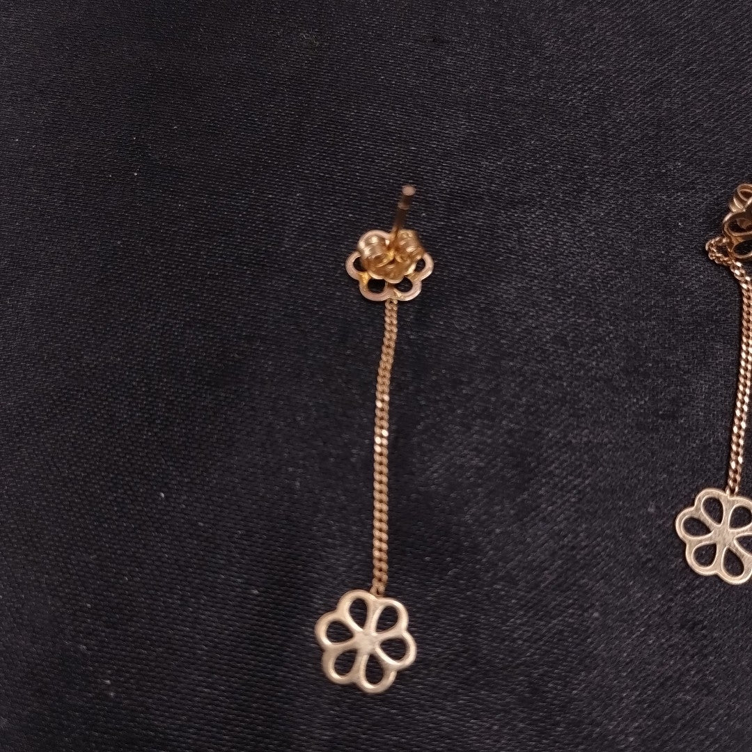 ARETES PAR ORO 14 K 1,30 GRMS (SEMINUEVO)