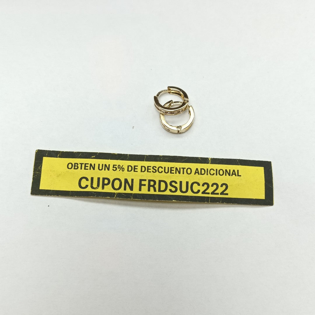 ARRACADAS PAR ORO 14 K 0.9 GRMS (SEMINUEVO)