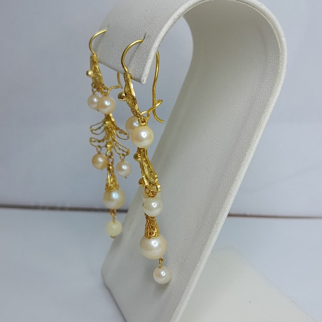 ARETES PAR ORO 8 K 5.4 GRMS (SEMINUEVO)
