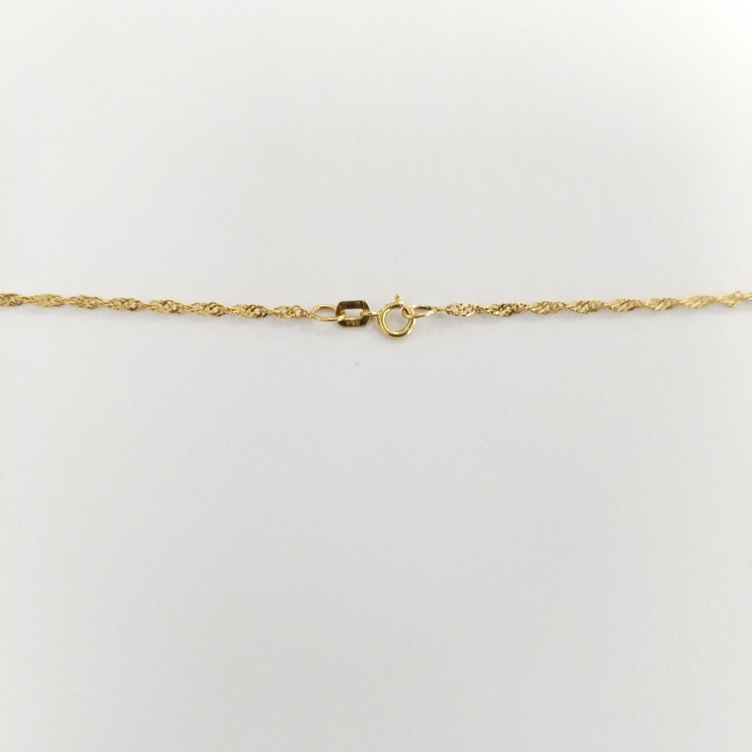 DIJE,GARGANTILLA ORO 14 K 3,30 GRMS (SEMINUEVO)