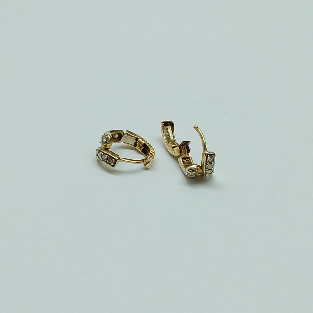 ARRACADAS PAR ORO 14 K 3.3 GRMS (SEMINUEVO)
