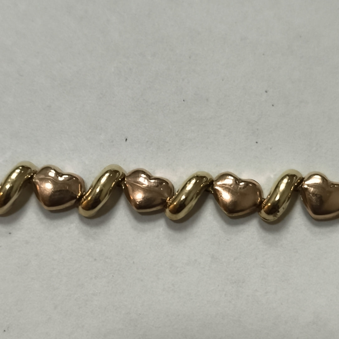 PULSERA ORO COMBINADO 14 K 5,20 GRMS (SEMINUEVO)