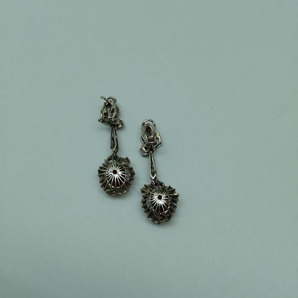 ARETES PAR ORO, ORO BLANCO 10 K 10.1 GRMS (SEMINUEVO)