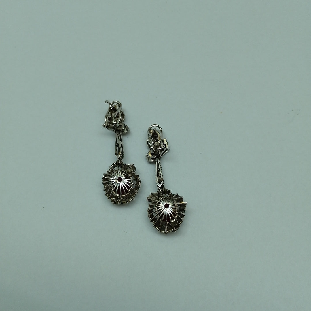 ARETES PAR ORO, ORO BLANCO 10 K 10.1 GRMS (SEMINUEVO)