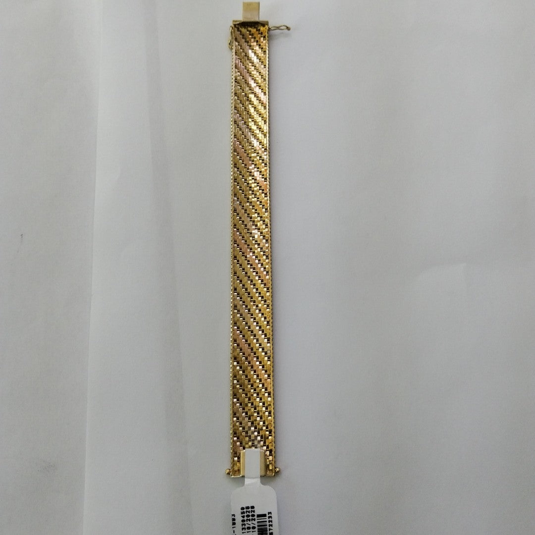 BRAZALETE ORO, RODIADO 14 K 31.9 GRMS (SEMINUEVO)