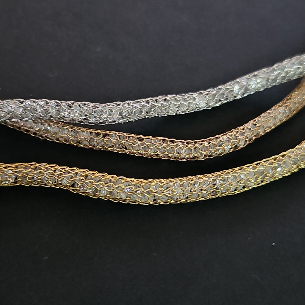 GARGANTILLA ORO COMBINADO 14 K 36.6 GRMS (SEMINUEVO)