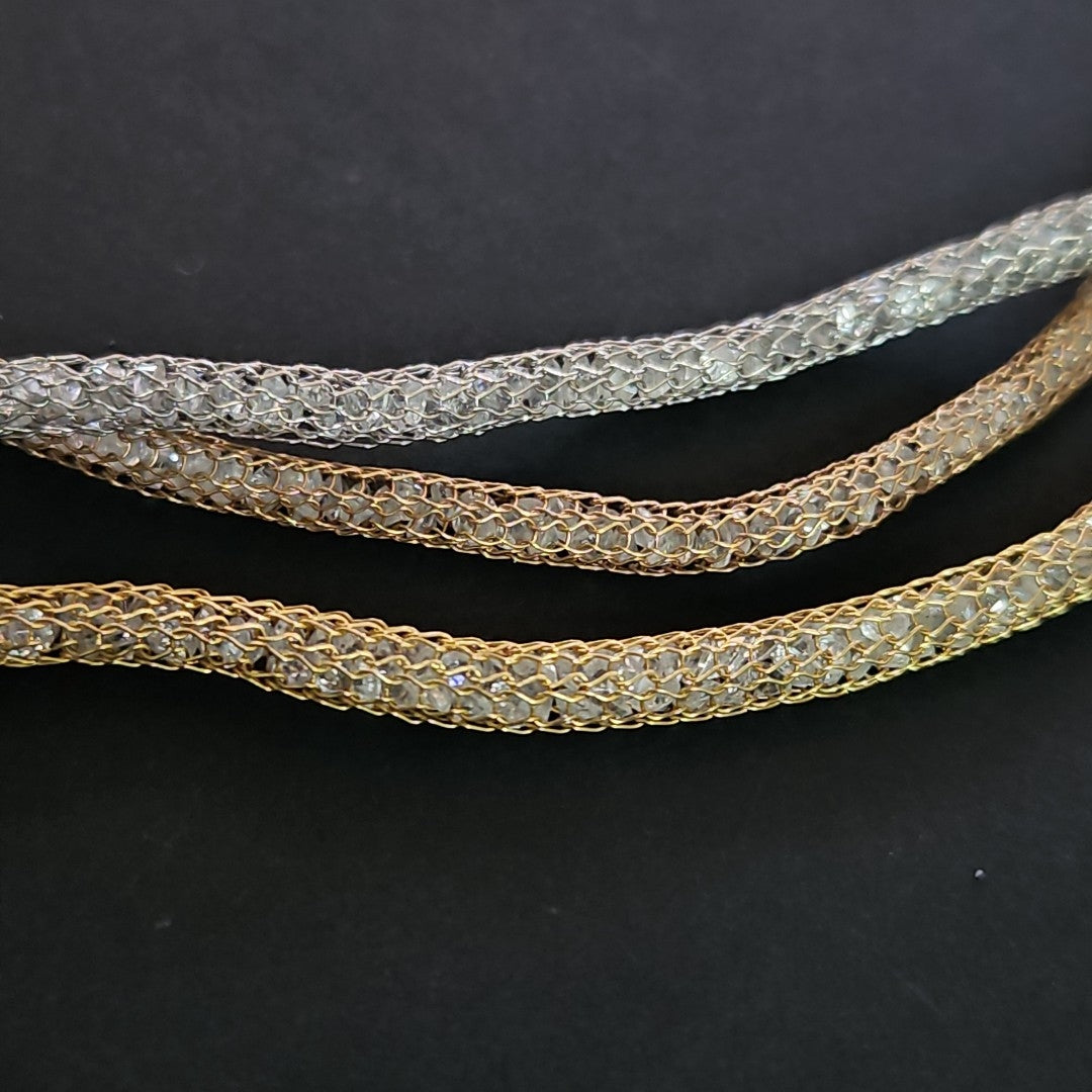 GARGANTILLA ORO COMBINADO 14 K 36.6 GRMS (SEMINUEVO)