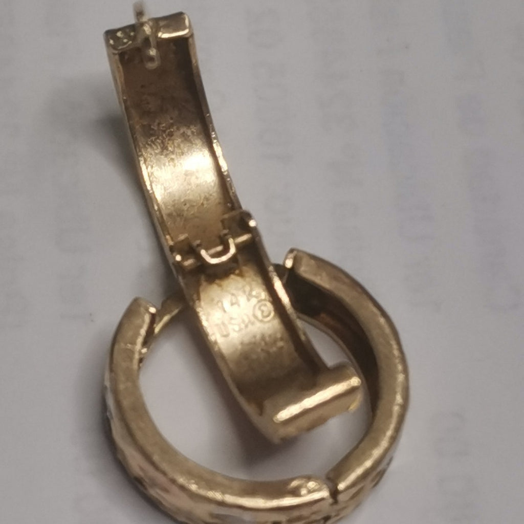 ARETES PAR ORO 14 K 2.4 GRMS (SEMINUEVO)