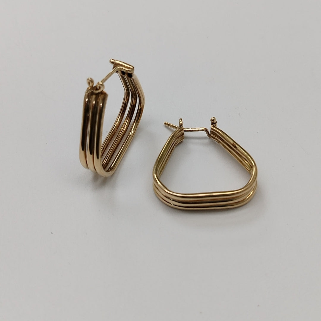ARRACADAS PAR ORO 14 K 5 GRMS (SEMINUEVO)