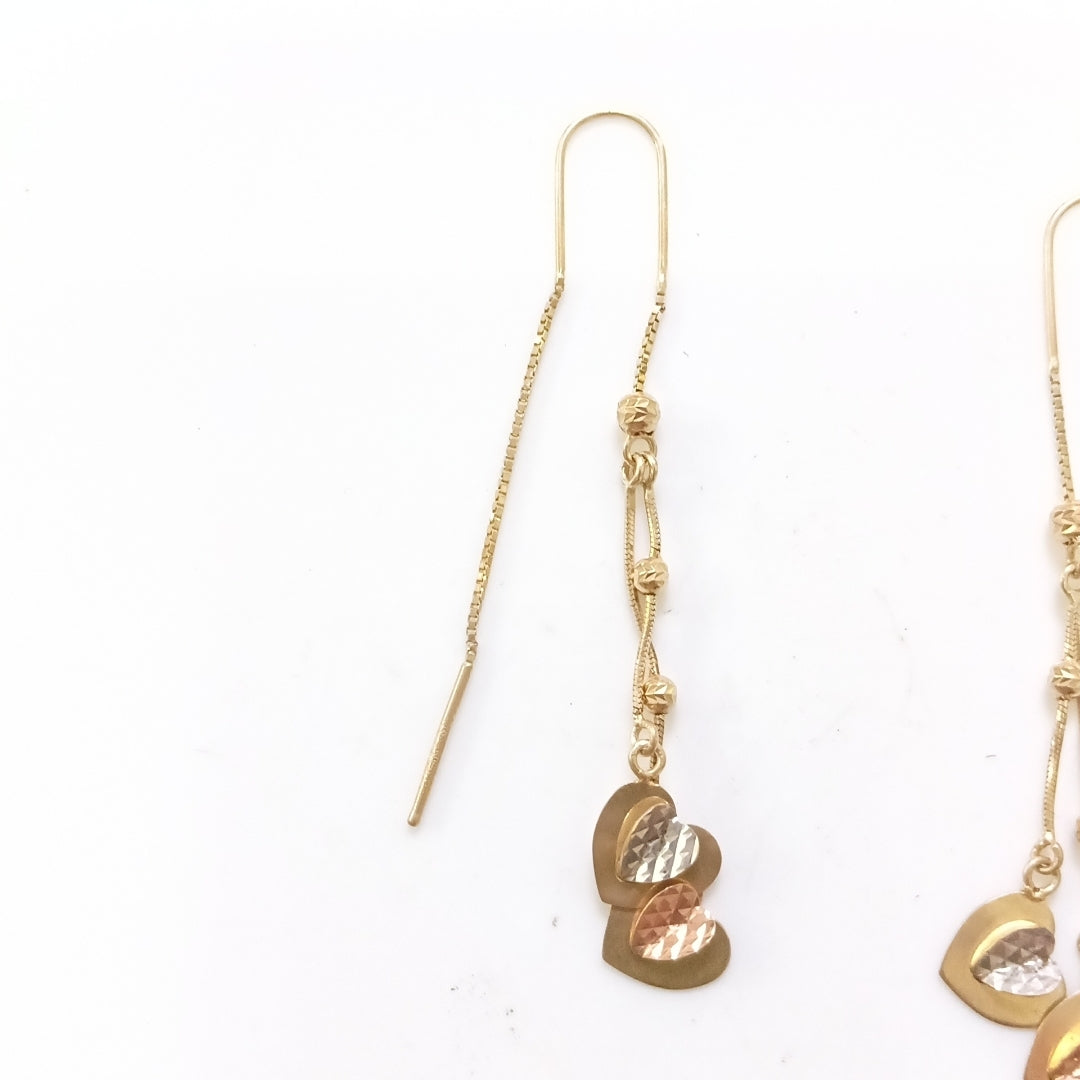 VIOLADORES PAR ORO 14 K 2.7 GRMS (SEMINUEVO)