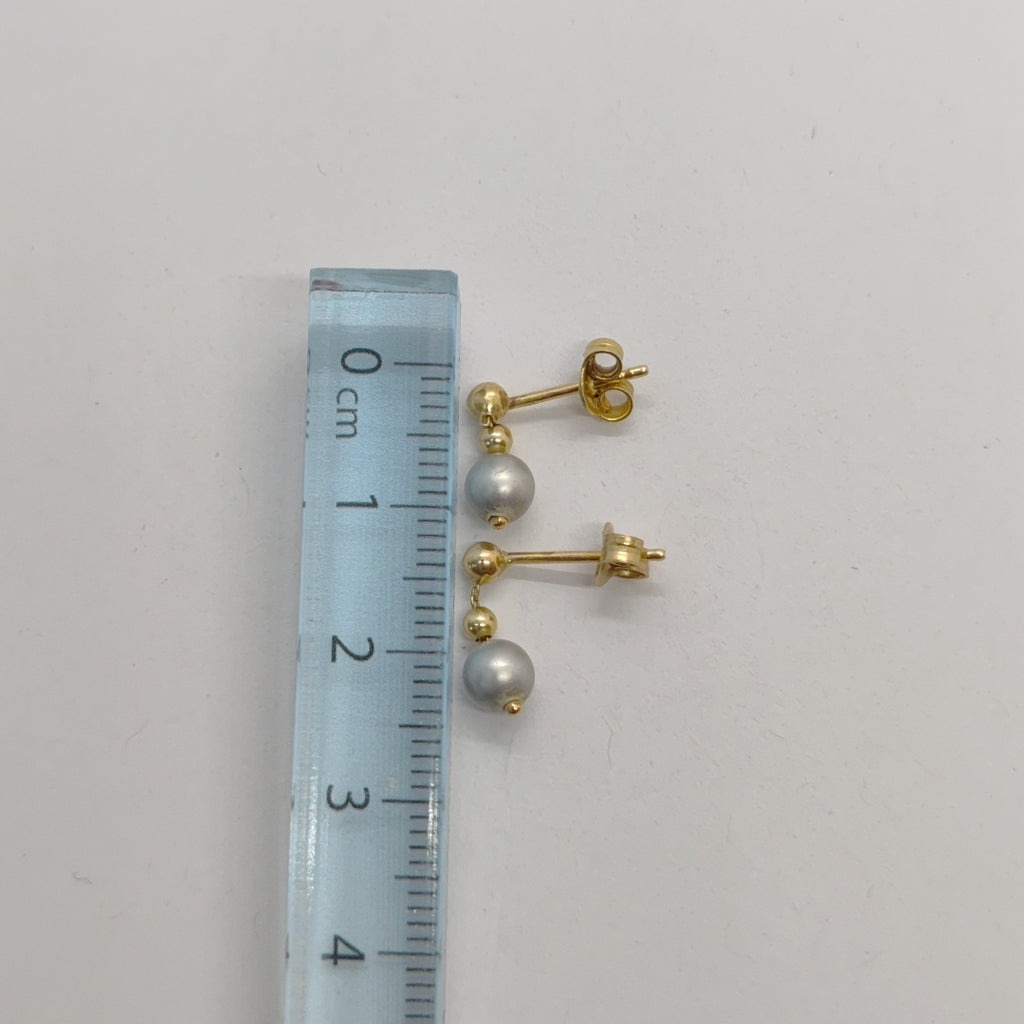 ARETES PAR ORO 14 K 1.2 GRMS (SEMINUEVO)