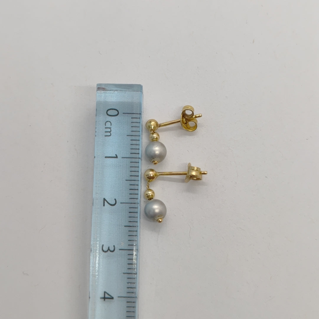 ARETES PAR ORO 14 K 1.2 GRMS (SEMINUEVO)