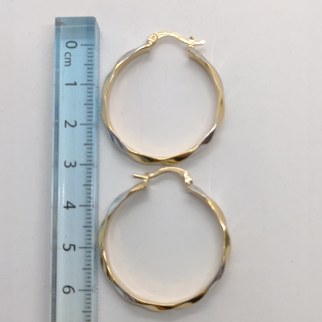 ARRACADAS PAR ORO COMBINADO 10 K 2,80 GRMS (SEMINUEVO)