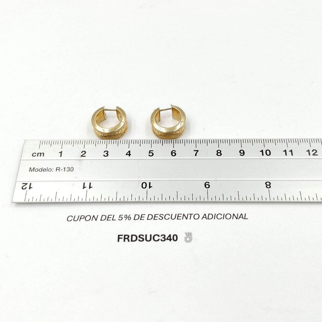 ARRACADAS PAR ORO 14 K 3,60 GRMS (SEMINUEVO)