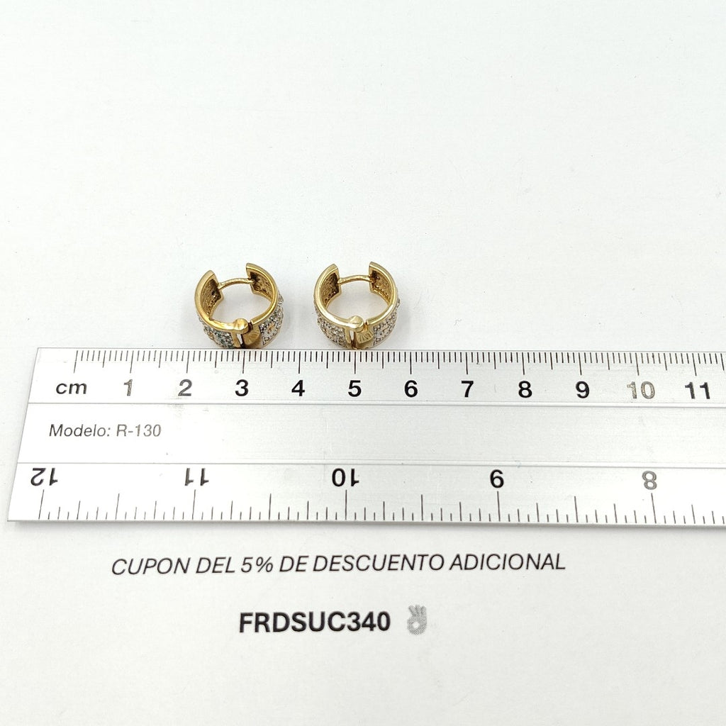 ARRACADAS PAR ORO 14 K 7,80 GRMS (SEMINUEVO)