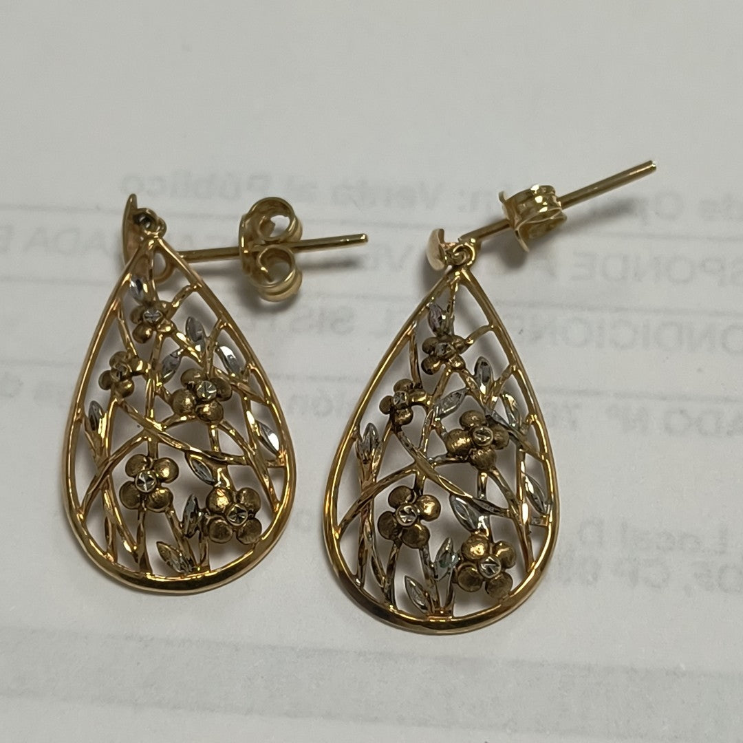 ARETES PAR ORO 14 K 3,60 GRMS (SEMINUEVO)