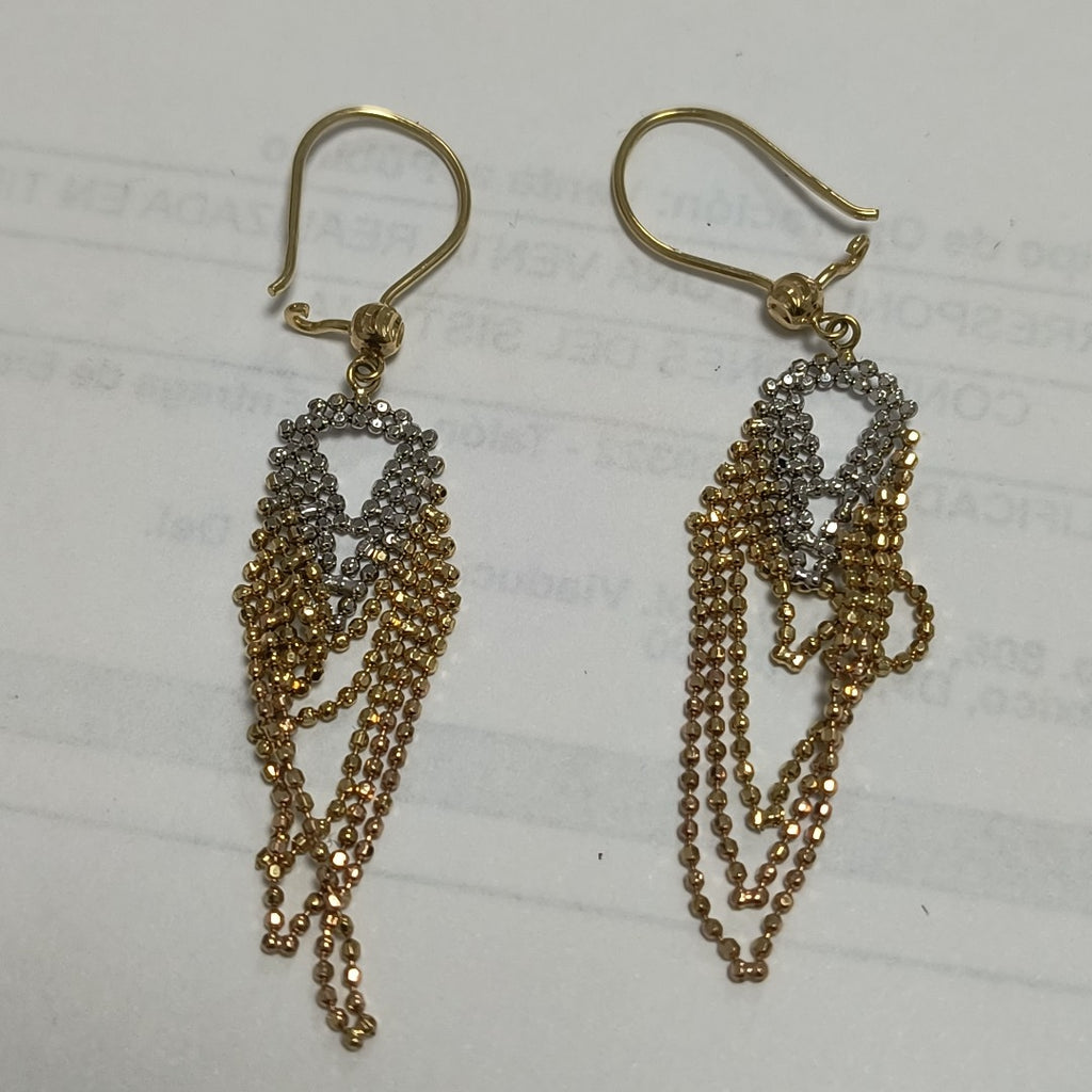 ARETES PAR ORO 14 K 2,50 GRMS (SEMINUEVO)