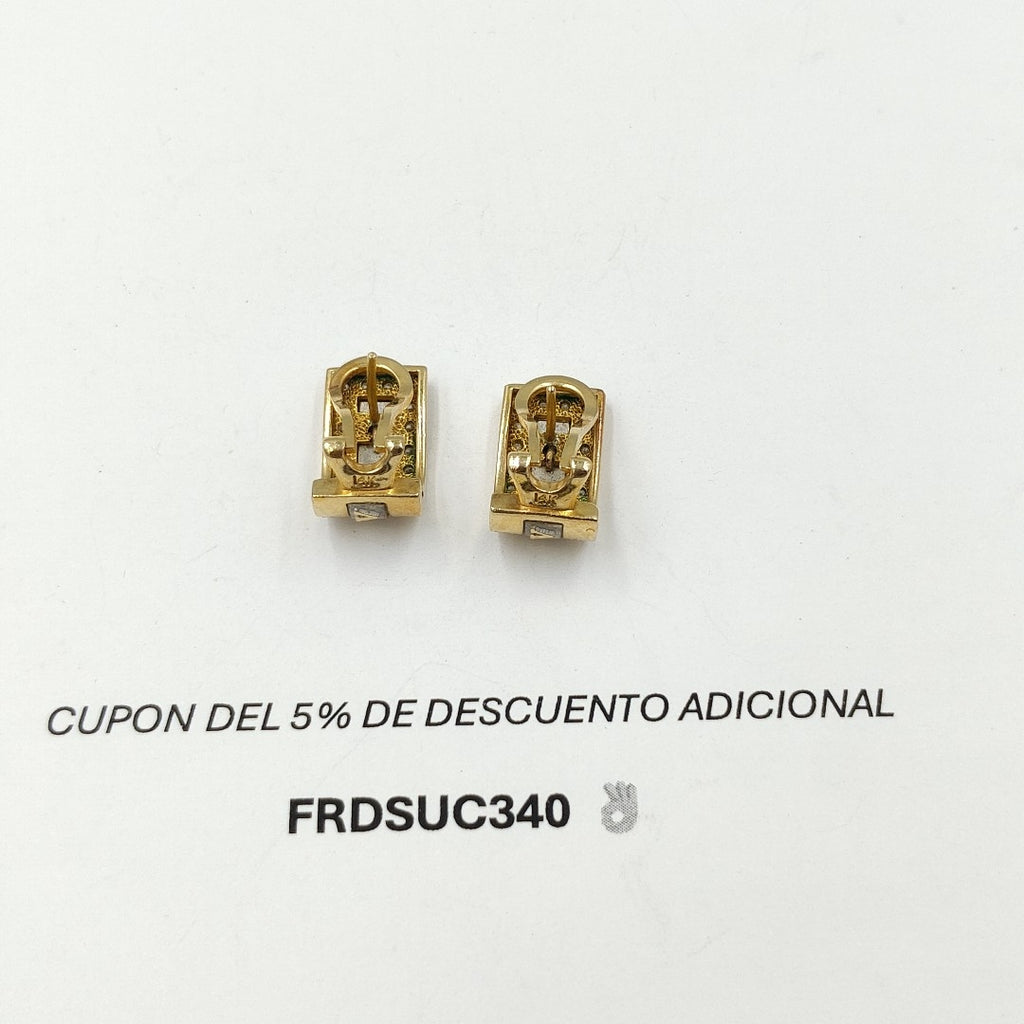 ARETES PAR ORO 14 K 8,90 GRMS (SEMINUEVO)