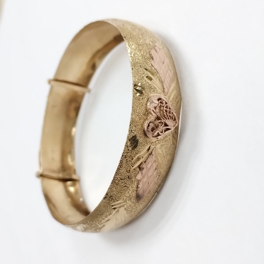 PULSERA RIGIDA ORO,ORO COMBINADO 10 K 13,70 GRMS (SEMINUEVO)