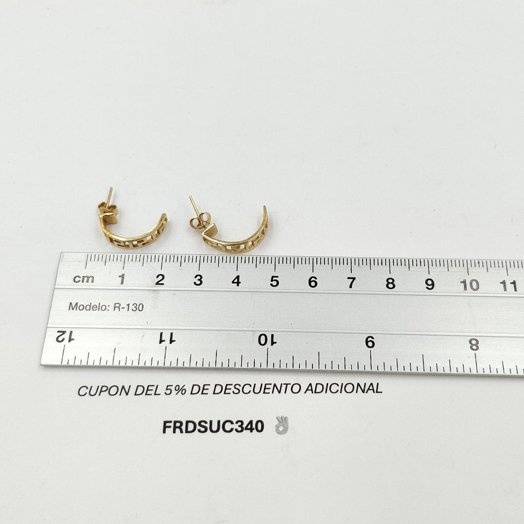 BROQUELES PAR ORO 14 K 2,60 GRMS (SEMINUEVO)