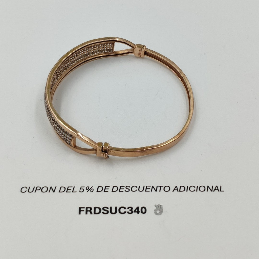 PULSERA RIGIDA ORO,ORO COMBINADO 10 K 12,40 GRMS (SEMINUEVO)
